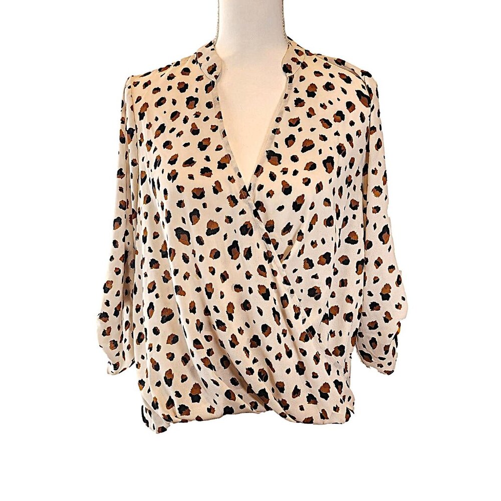 Leopard Print casual fit blouse by 'All In Favor' - Size Small